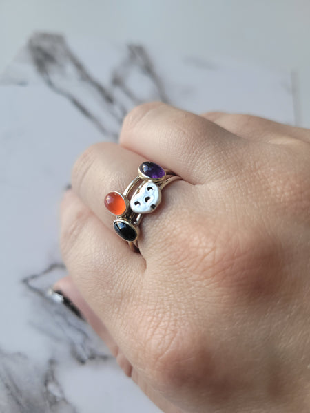 Herbie the Love Skull Stacker Ring