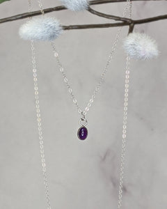 Amethyst Solitaire Pendant