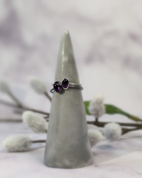 Amethyst Stacker Rings