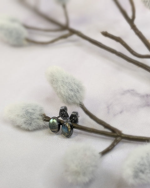 Labradorite Stud Earrings
