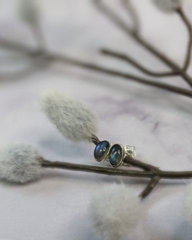 Labradorite Stud Earrings