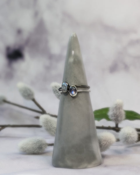 Moonstone Stacker Rings