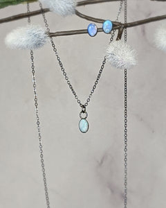 Opal Studs & Solitaire Set