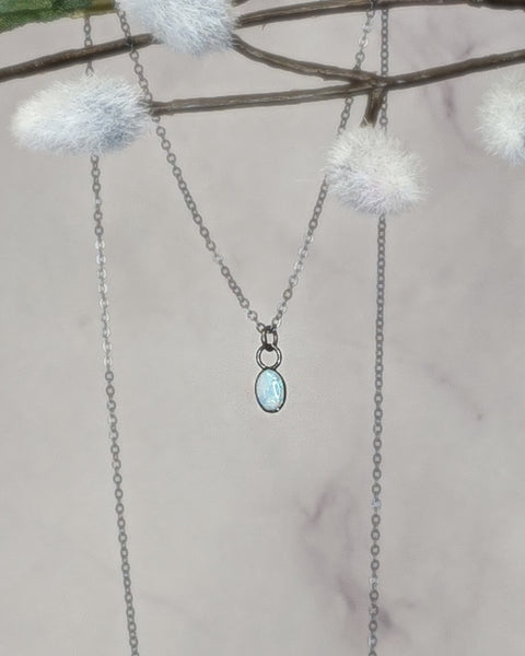 Opal Solitaire Pendant
