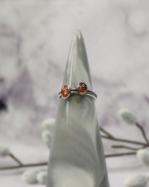Sunstone Stacker Rings